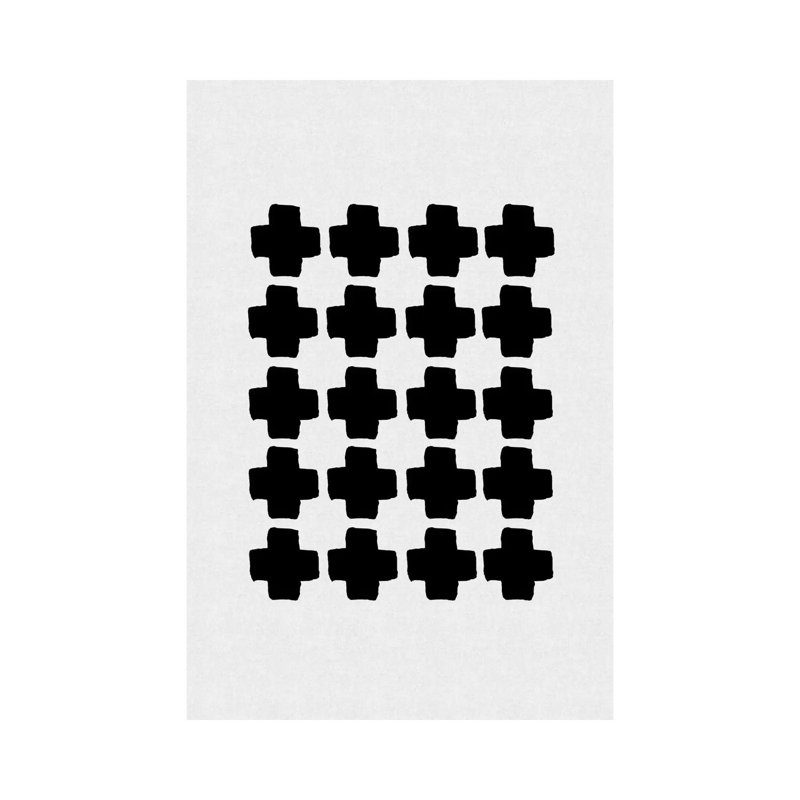 B&W Abstract III by Orara Studio - Wrapped Canvas Gallery-Wrapped Canvas Giclée, 30.48 cm H x 45.72 cm W