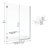 Celesta 46 in. W x 76 in. H Hinged Frameless Shower Door with Clear Glass-15662675-15662671