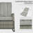 Gray Rocking Recliner Chair - Patio, Soft Cushions, Adjustable Footrest, 135 Degree For Patio Grey ,