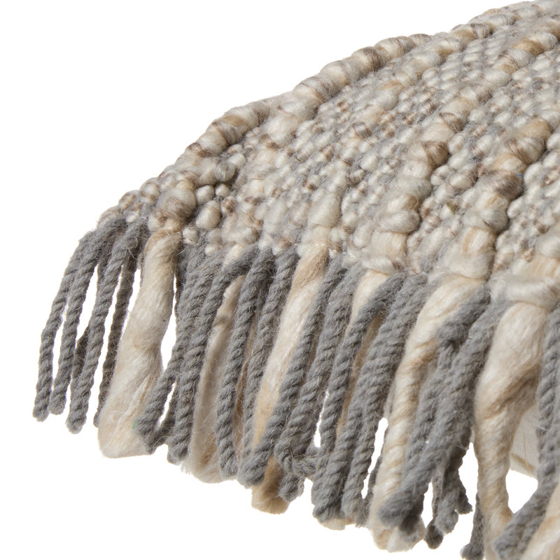 Angora Sameen Handmade Lumbar Pillow & Insert (13"x40"), Polyester