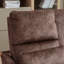 Causeuse inclinable manuelle avec console centrale et porte-gobelets pour le salon-384239880