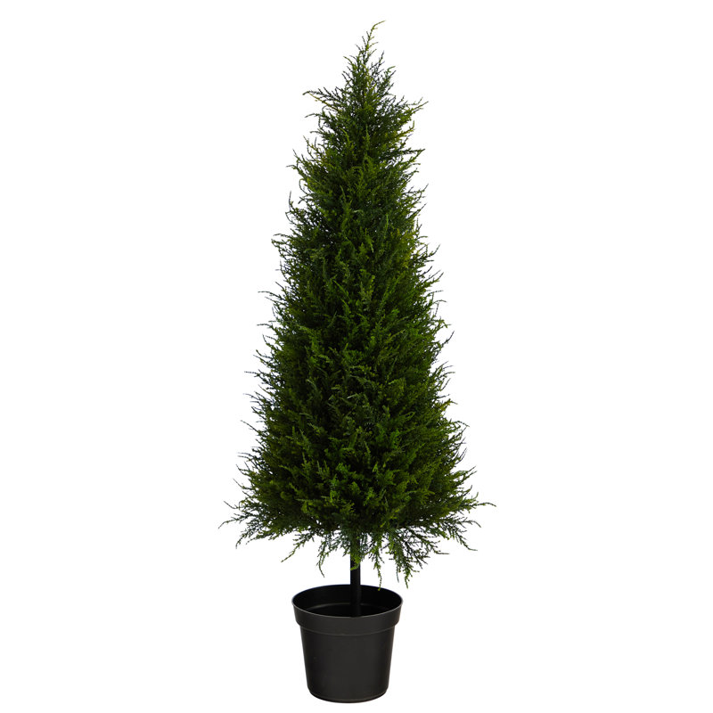 3.5ft. Cypress Artificial Tree with 350 LED Lights UV Resistant (Indoor/Outdoor)