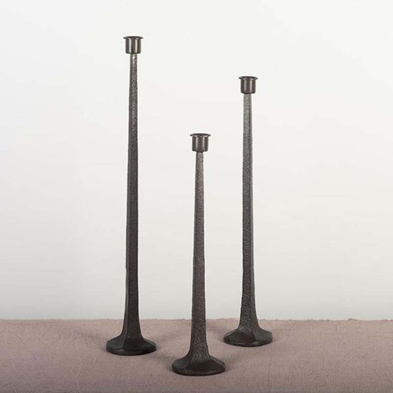 19.5'' H Cast Iron Tabletop Candlestick