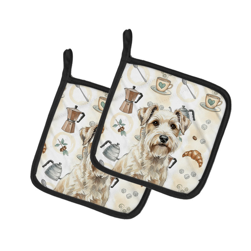 Paire de porte-cafetières Sealyham Terrier