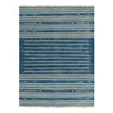 Kilim & Flat Weave Cotton Striped Area Rug