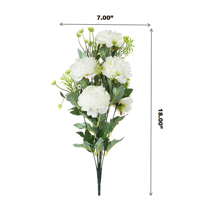 Silk Peony Arrangement, Cream