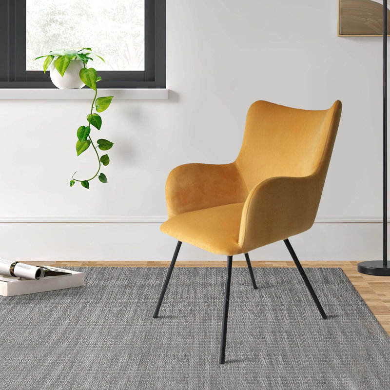 Chaise de salle à manger pour usage domestique, Jaune