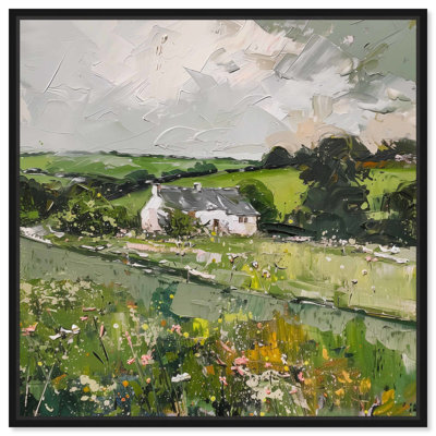 «Hidden Home Canvas Classic Landscape Art» par Art Remedy
