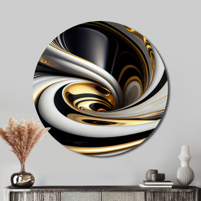 Cofi - Abstract Round Metal Art