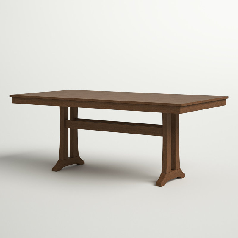Farmhouse Trestle Counter Table, Tree House, 72" W x 37" L x 29" H