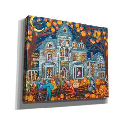 «Haunted House costume parade» par Andrea Strongwater, art mural sur toile