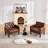 Jabryson 32" W Tufted Faux Leather Armchair-1409802911