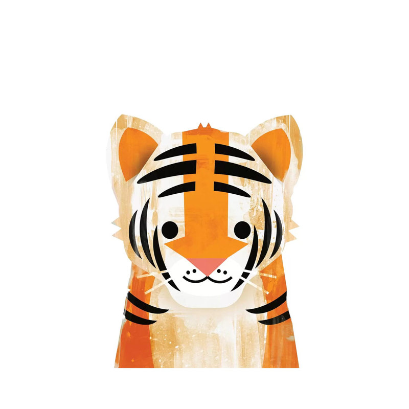 Tiger by Dan Hobday - Wrapped Canvas Painting, 20.32 cm H x 30.48 cm W