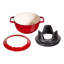 Service à fondue de 20 cm, cerises