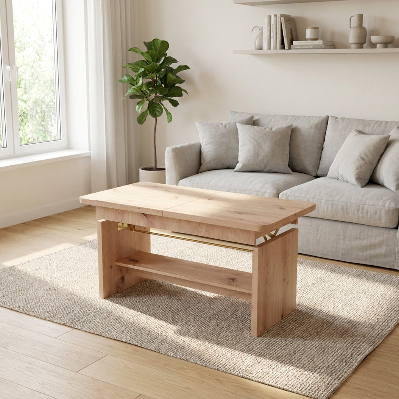 Lift Top Coffee Table with Storage, Artisan