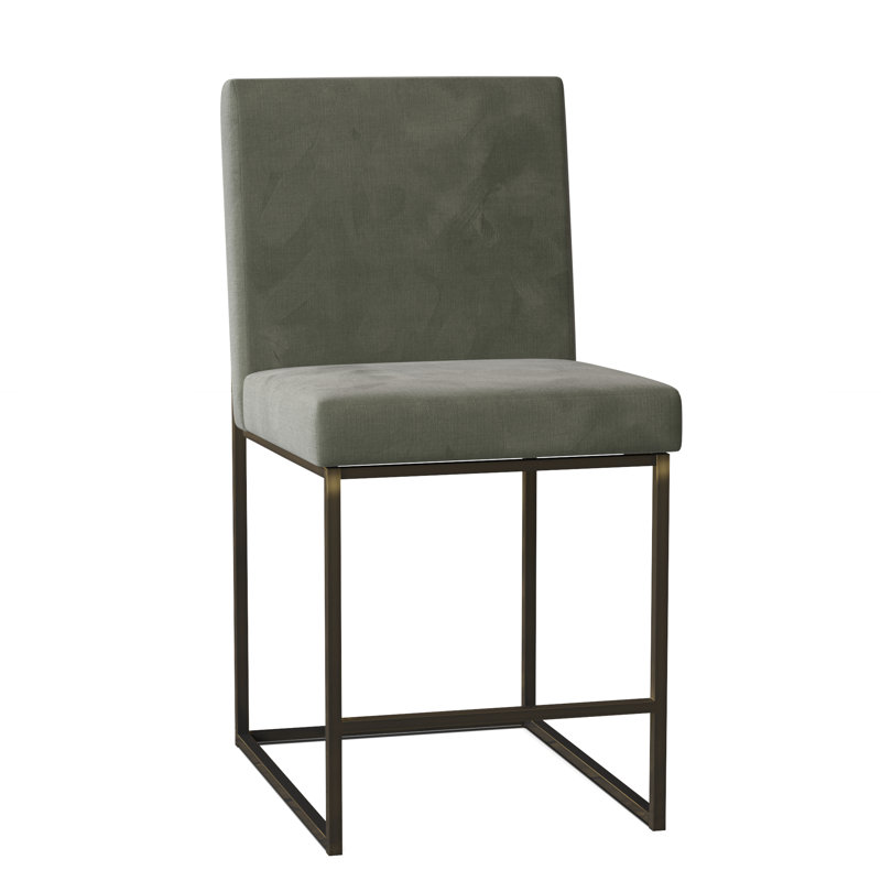 Tabouret de comptoir 26 po Ian, 100 % polyester saule 9953
