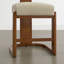 Tabouret de comptoir rembourré en bois massif-751692523