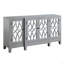 Armoire console au fini gris antique