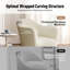 Col Beige Corduroy Swivel Accent Chair-728717779