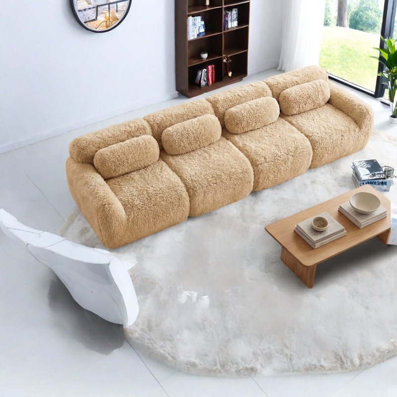Canapés moelleux spacieux, tissu moelleux, conception ergonomique pour le cinéma maison