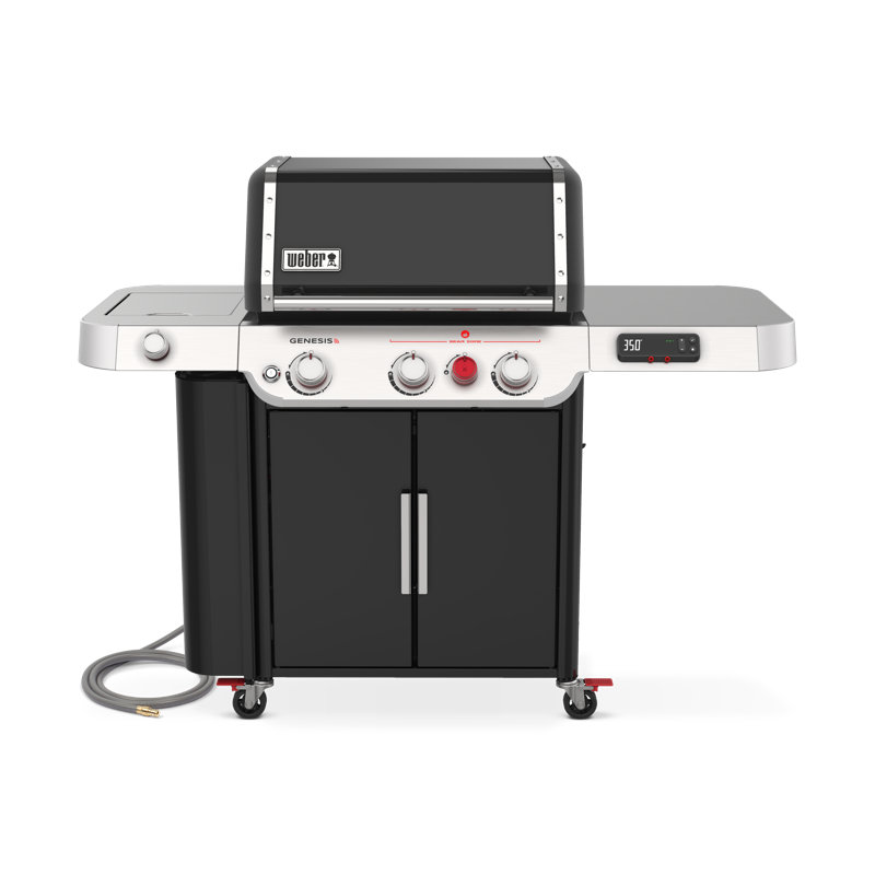Weber Genesis Smart 335 Gas Grill, 3 Burner, Liquid Propane, Black