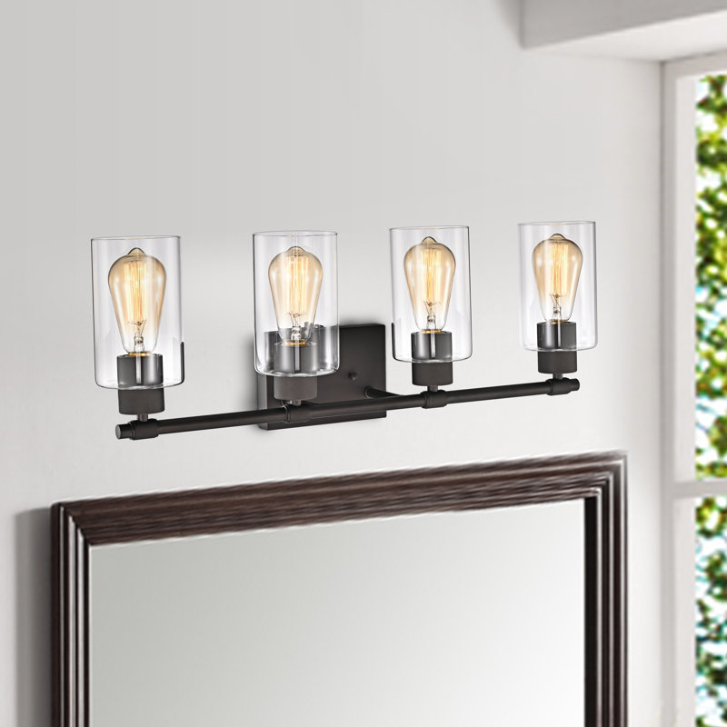 4 - Light Vanity Light, Rubbed Bronze