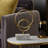 Aluminum Metal Sculpture with Abstract Rings Design in Glam Style - Contemporary Decorative Accent for Modern Spaces.-420388932