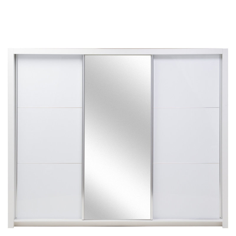 Beecroft 3 Door Solid + Manufactured Wood Wardrobe