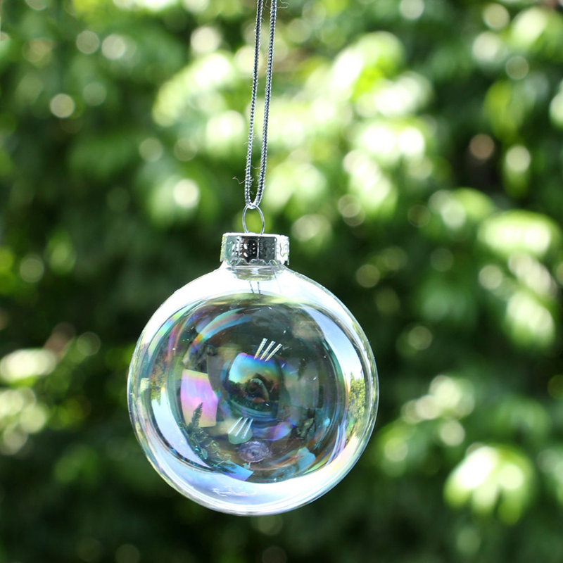 8cm Glass Bauble