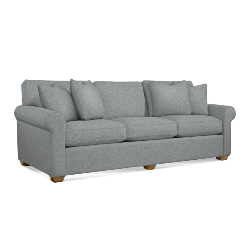 Bedford Sofa, Light Blue Performance Fabric; 0851-55, Havana