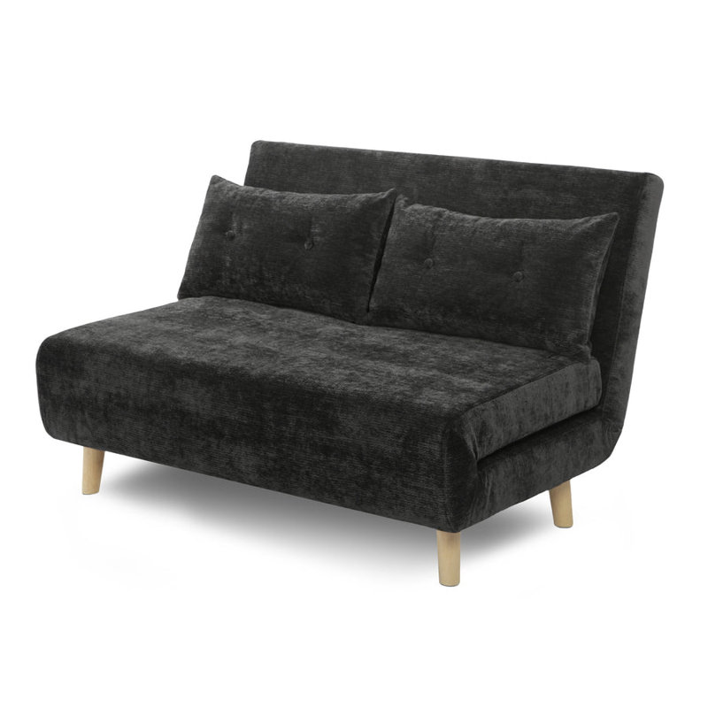 Chanele Sofa, Dark Grey Fabric