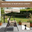 3-Seat Patio Swing Chair