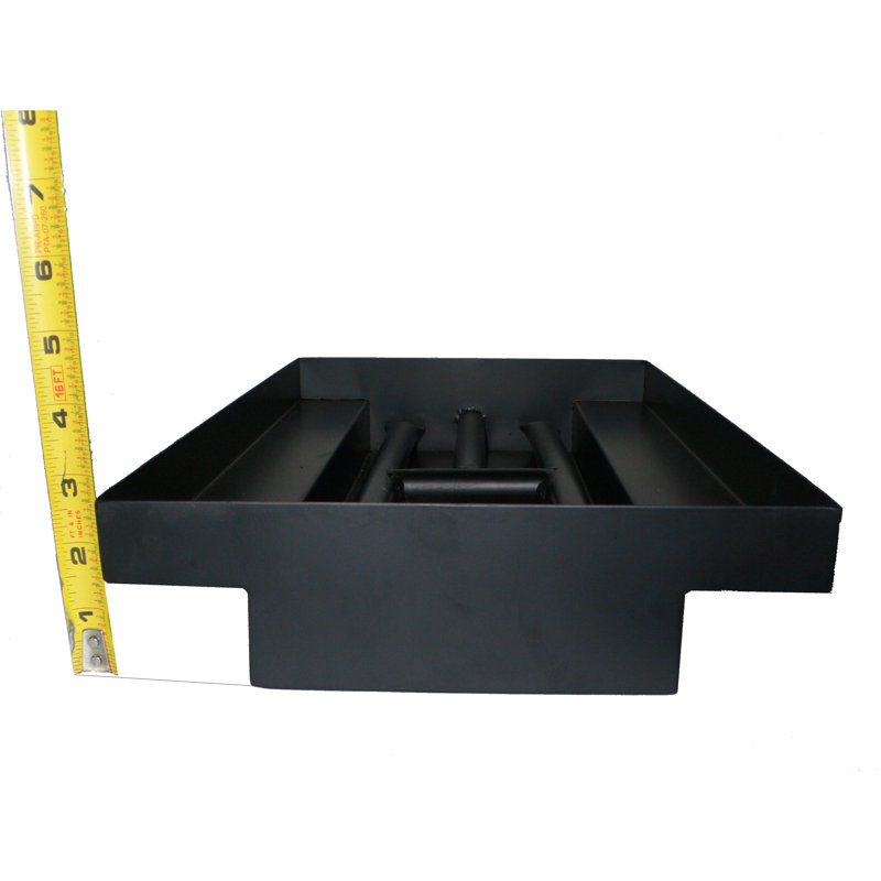 Brûleur de foyer en poudre enrobé, H 2,75 po x l 20,5 po x P 10 po