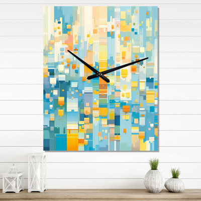 Kellerton - Horloge murale peinture abstraite