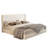 Lift Up Storage Bed Frame / Vertical Channel Tufted Headboard-1614852992-1614852995