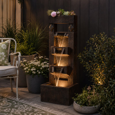 Antipas Resin Fountain with Light