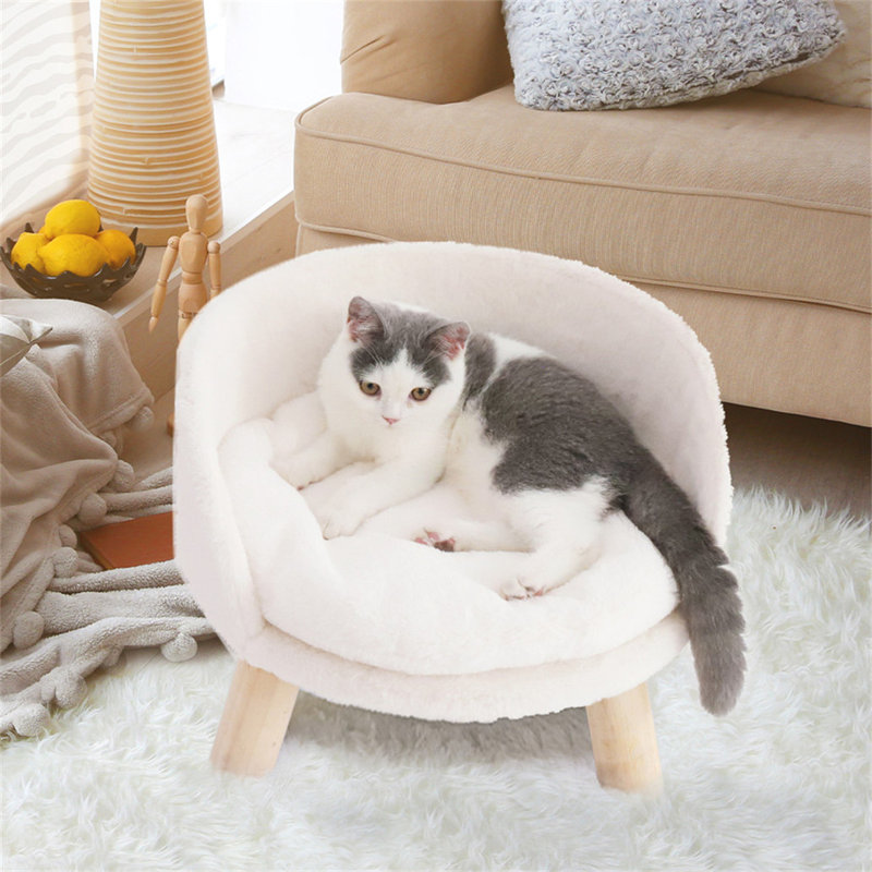 Kaela Round Pet Sofa, 38.2cm H x 41.5cm W x 41.5cm D
