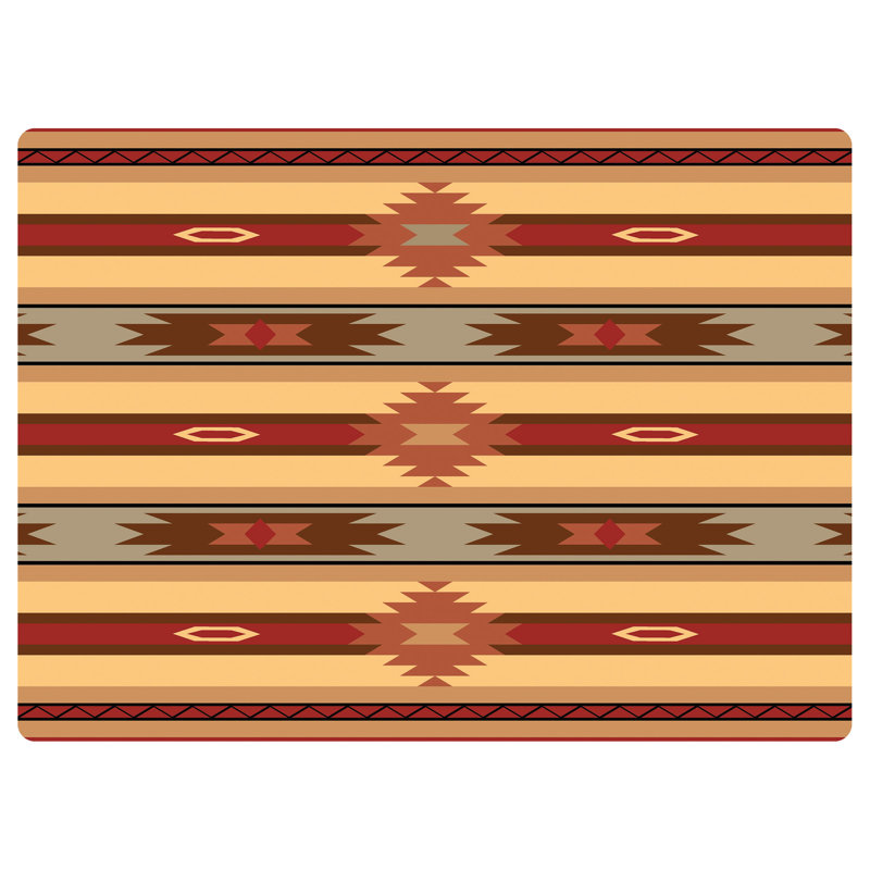 Tapis de chaise de bureau 9 à 5 35 po x 47 po Southwestern Répétition