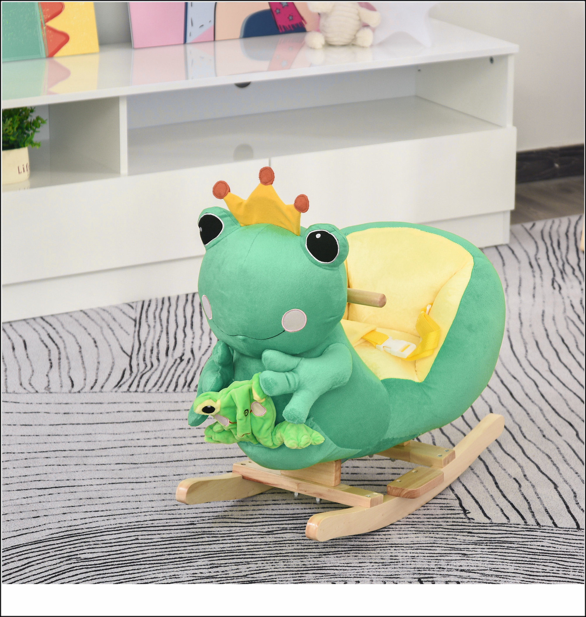 Ophelia & Co. Qaba Kids Ride-On Rocking Horse Toy Frog Style Rocker ...