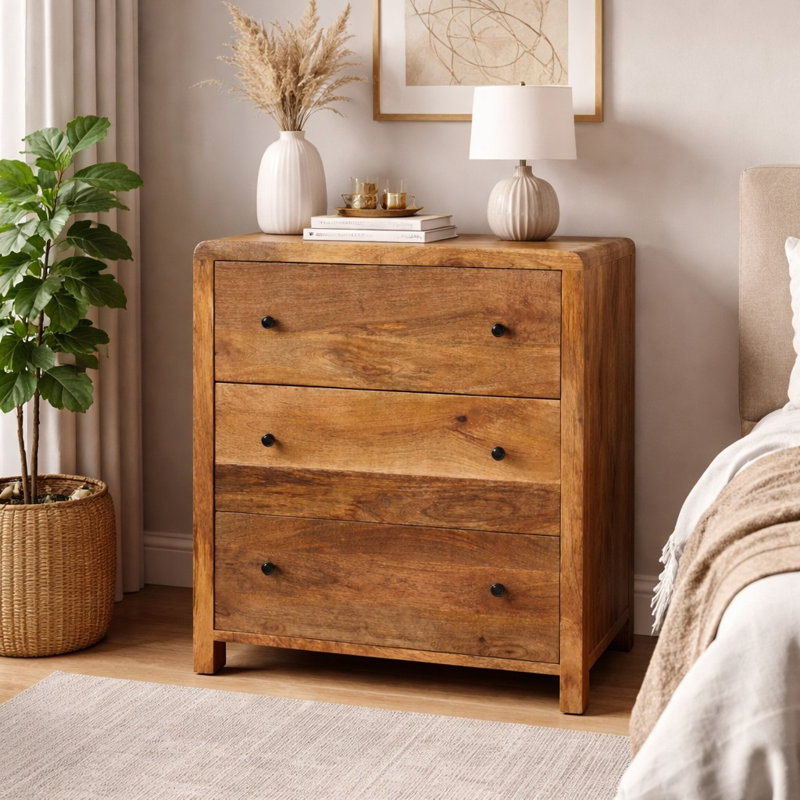 Commode à trois tiroirs Oakish