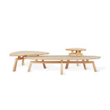 Solana 3 - Piece Solid Wood Coffee Table Set