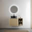 Meuble-lavabo mural avec lavabo et tablette de rangement