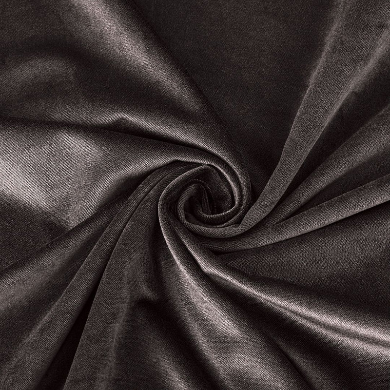 Luxury Matte Velvet Tablecloth, 26 Dark Brown, 140" L x 52" W