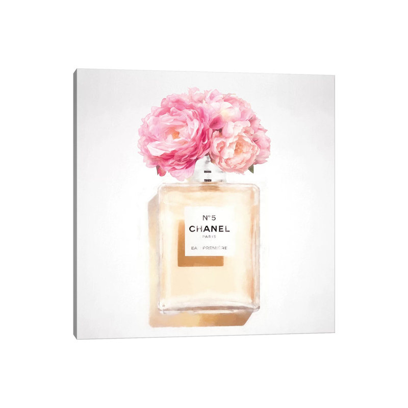 Peony Perfume - Wrapped Canvas Print, 45.72 cm H x 45.72 cm W x 3.175 cm D