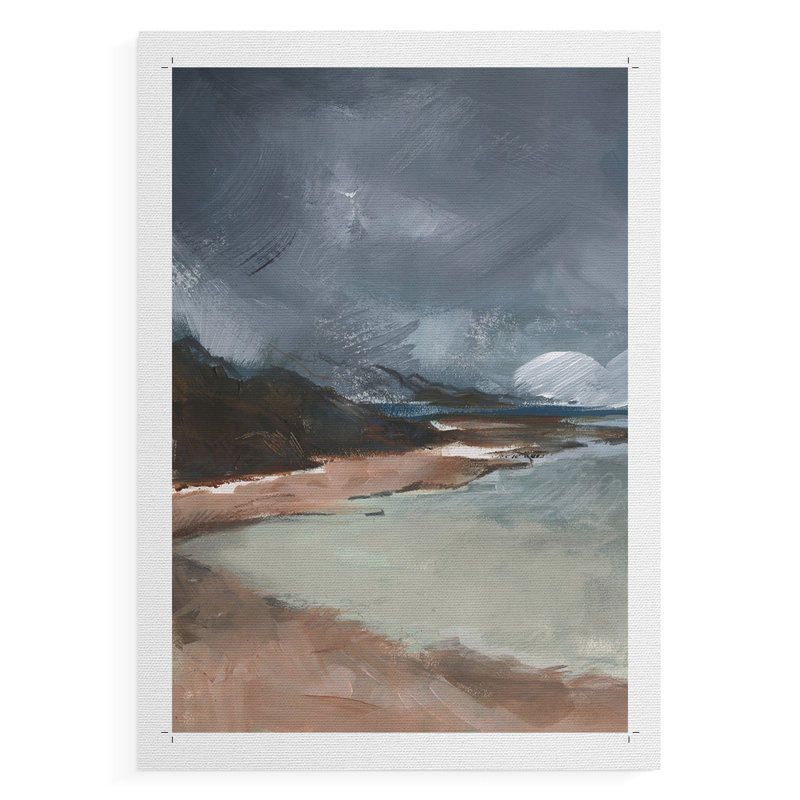 Sea Glass Storm II - Impression sur toile seulement - NON-CADRE, H 12 po x l 8 po