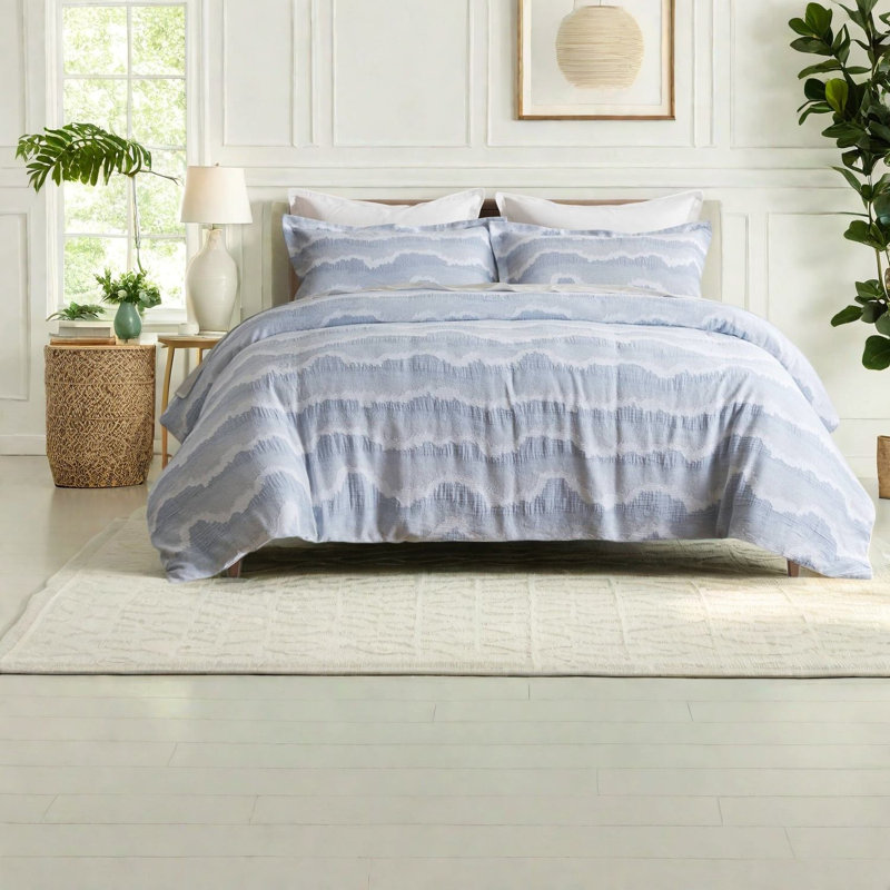 Cotton Abstract Duvet Cover Set