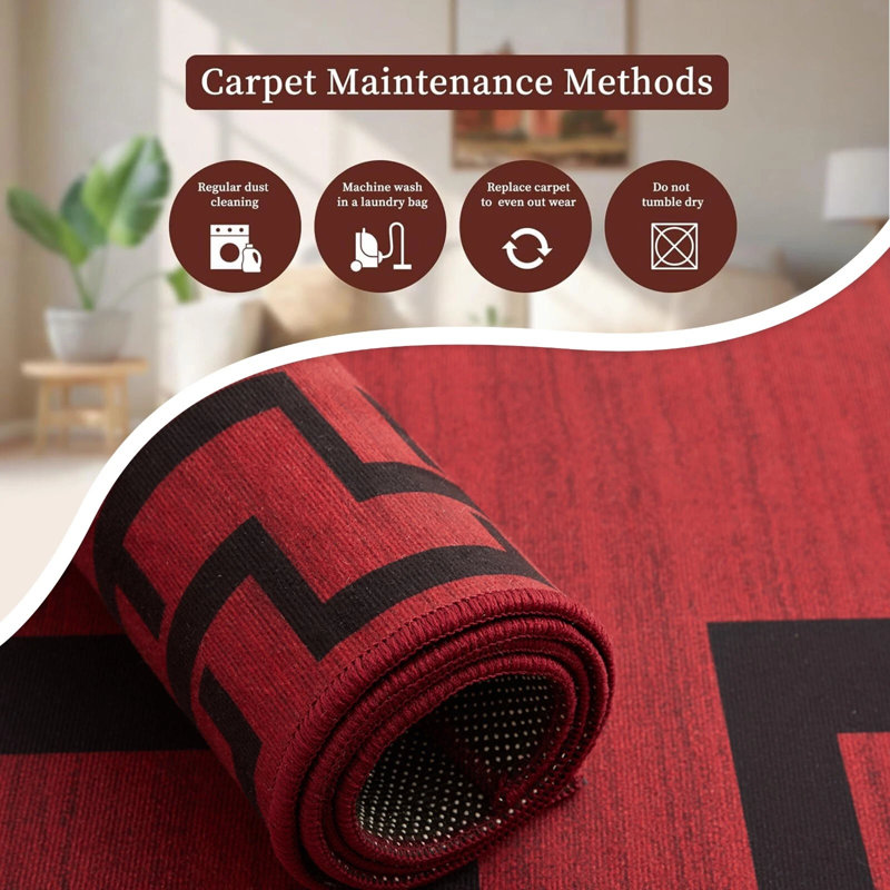Dereece Printed Rug, Rectangle 60 x 110 cm