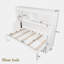 Lit escamotable intégré avec bureau et tablettes de rangement-2027724924