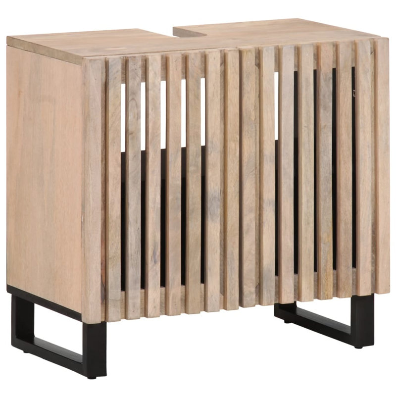 16-5 Solid Wood Under Sink Cabinet, Solid mango wood