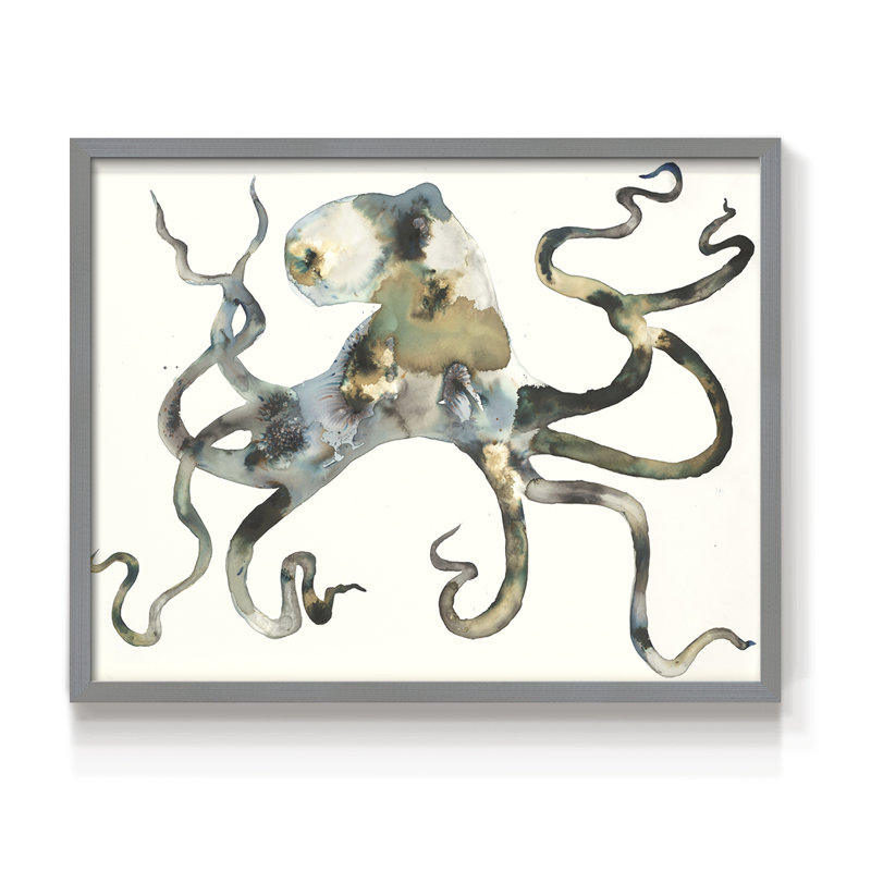 Octo - reproduction encadrée - réarmable, Gris, H 16 po x l 20 po